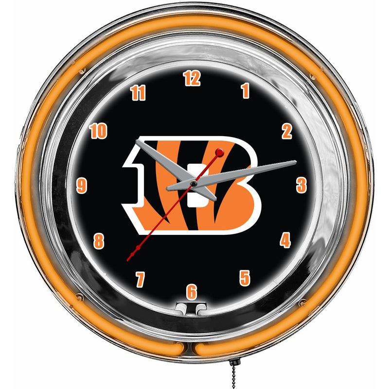 Cincinnati Bengals Clock Neon 14″
