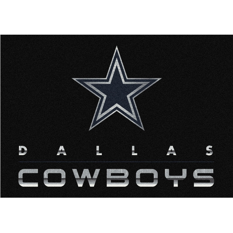 Dallas Cowboys Rug Chrome