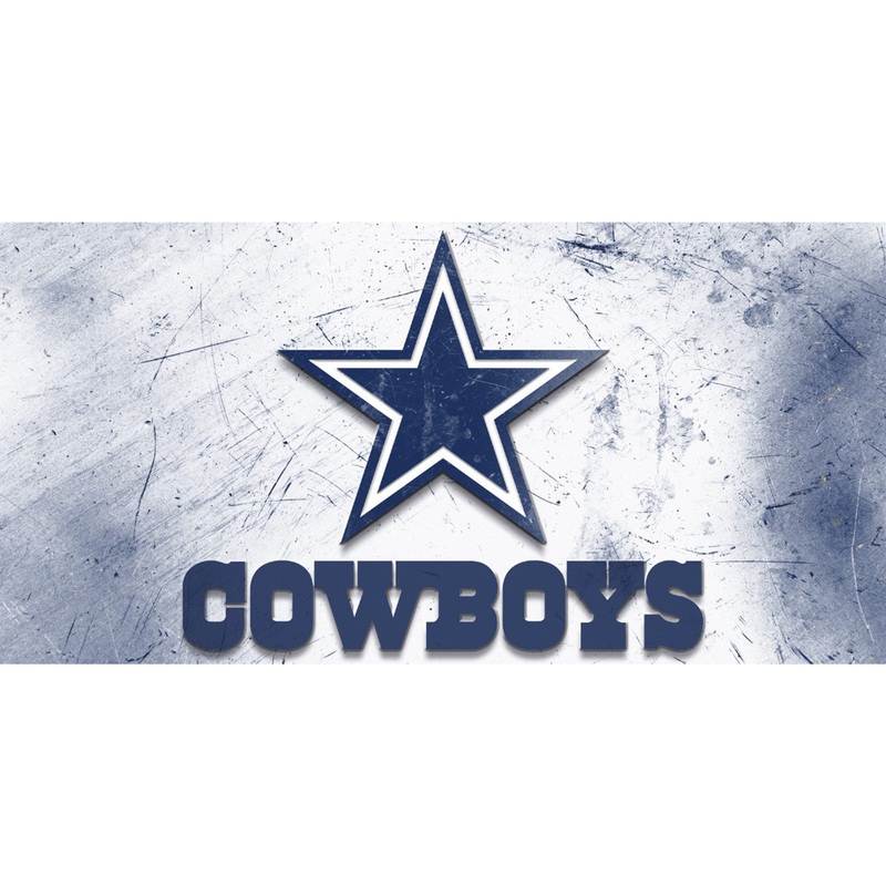 Dallas Cowboys Sign Glass Wall Art Logo