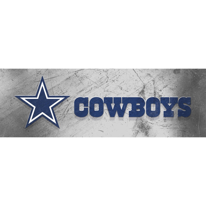 Dallas Cowboys Sign Glass Wall Art Team Name