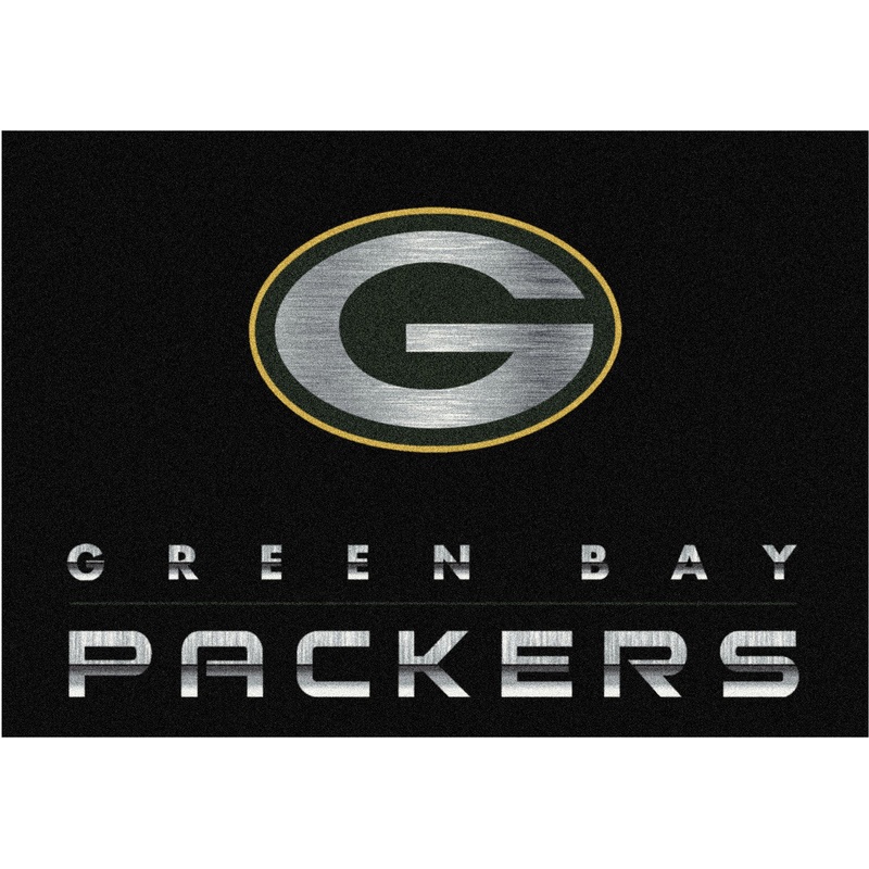 Green Bay Packers Rug Chrome