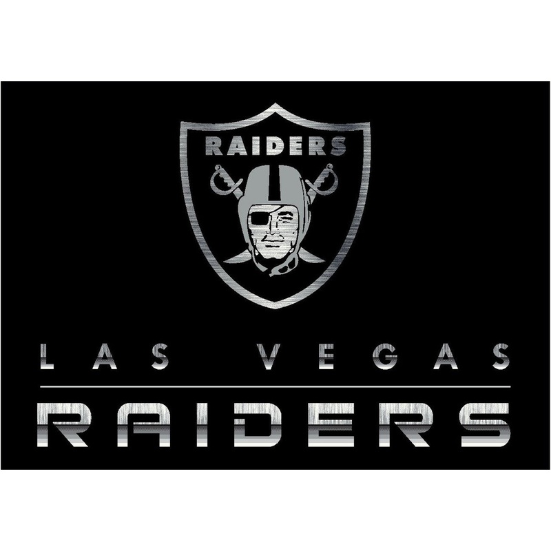 Las Vegas Raiders Rug Chrome