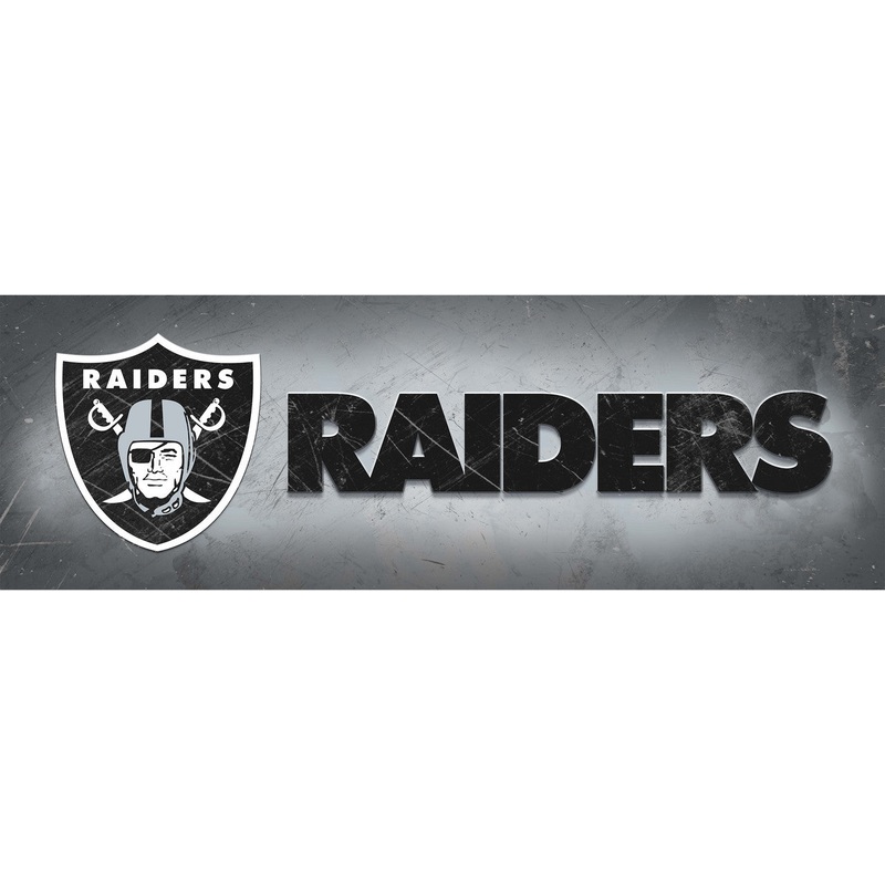 Las Vegas Raiders Sign Glass Wall Art Team Name