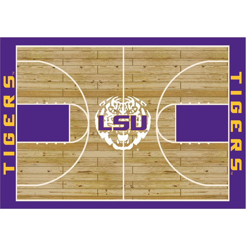 LSU Rug Courtside
