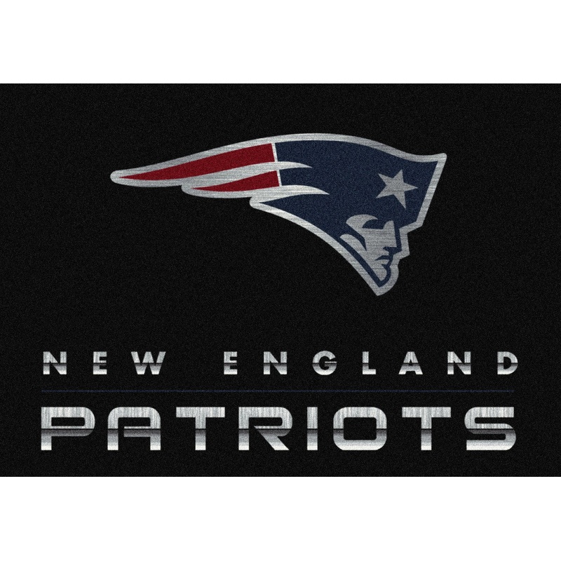 New England Patriots Rug Chrome