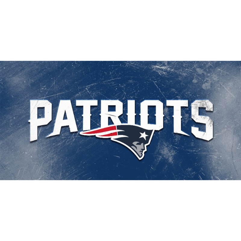 New England Patriots Sign Glass Wall Art Logo