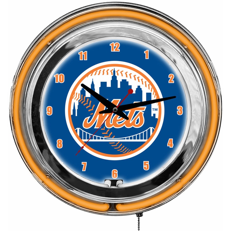 New York Mets Clock Neon 14″