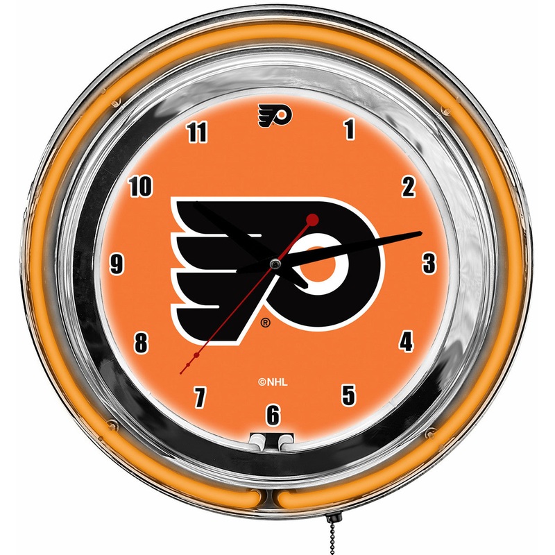 Philadelphia Flyers Clock Neon 14″