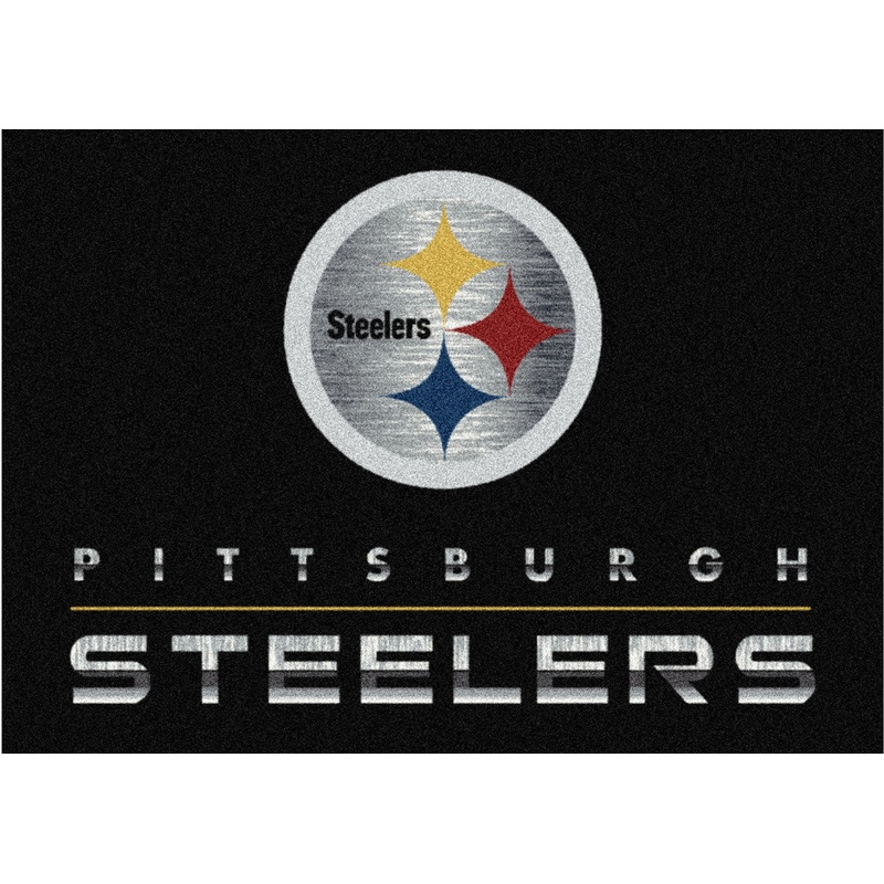 Pittsburgh Steelers Rug Chrome