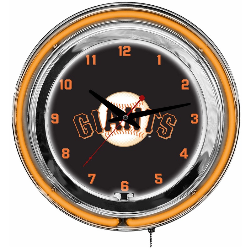 San Francisco Giants Clock Neon 14″