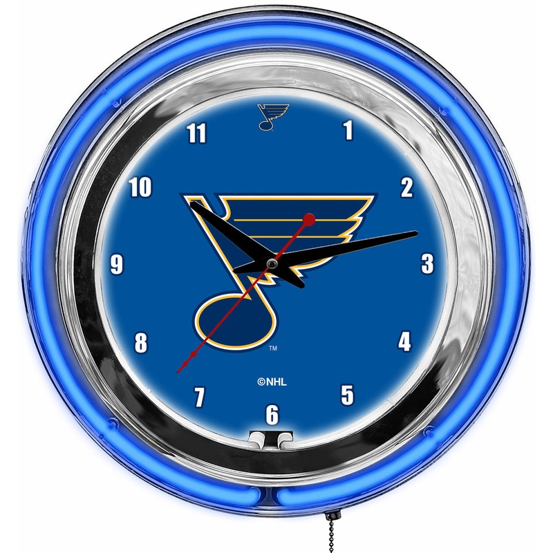 St Louis Blues Clock Neon 14″
