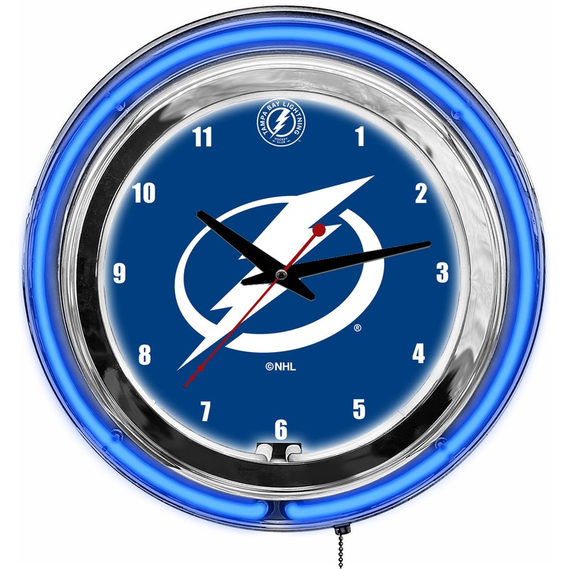 Tampa Bay Lightning Clock Neon 14″