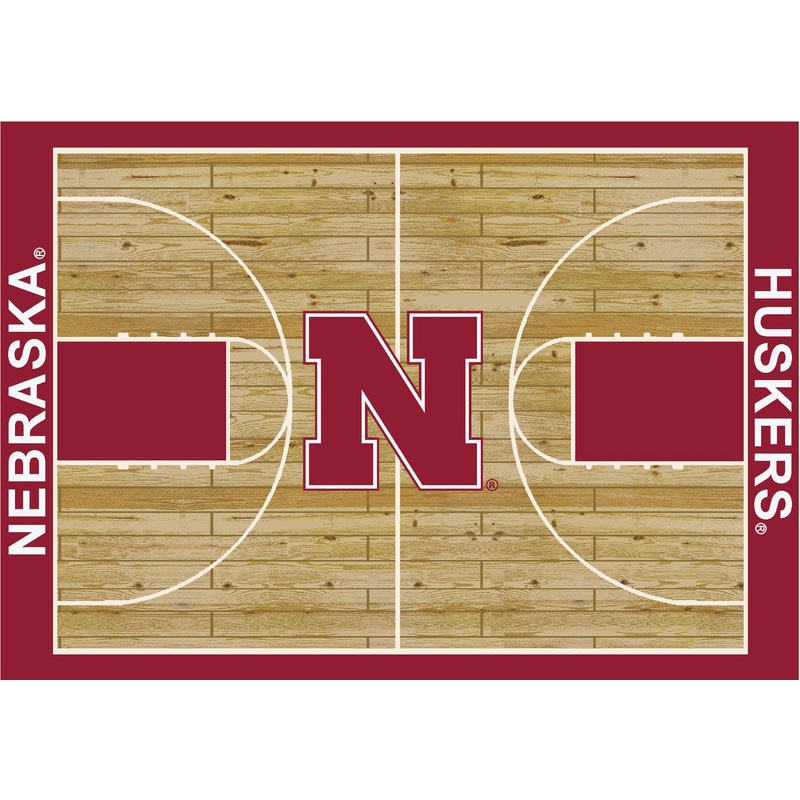 University of Nebraska Rug Courtside