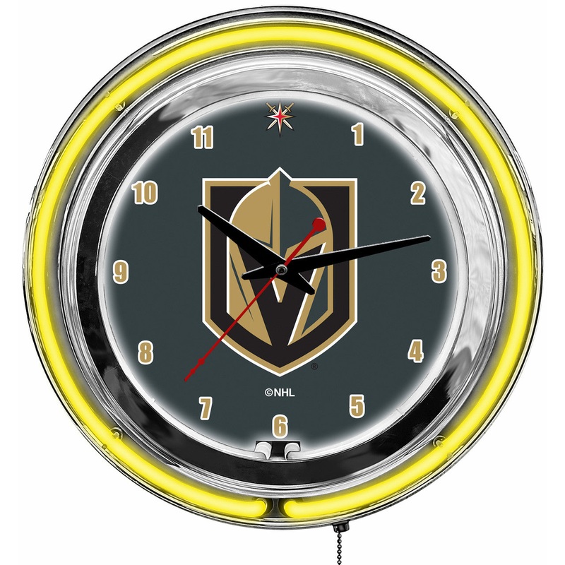 Vegas Golden Knights Clock Neon 14″