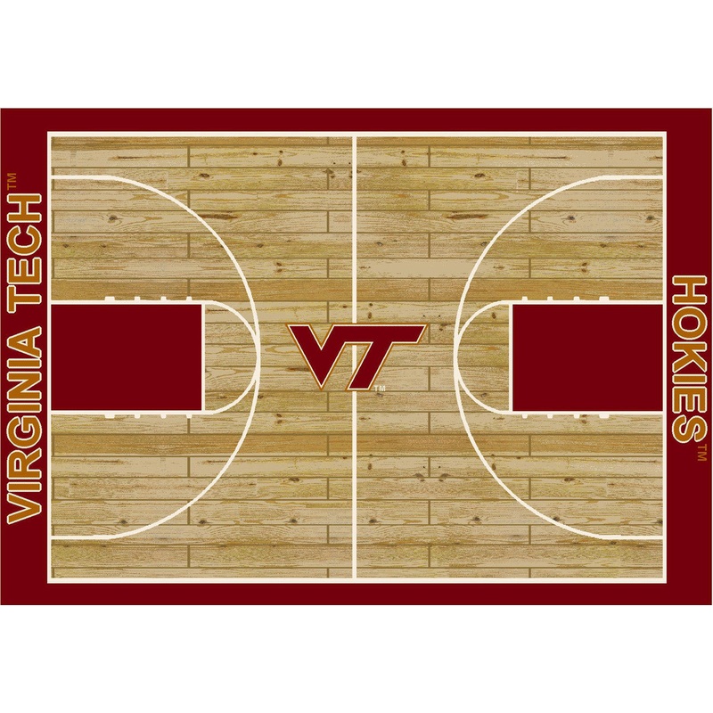 Virginia Tech Rug Courtside