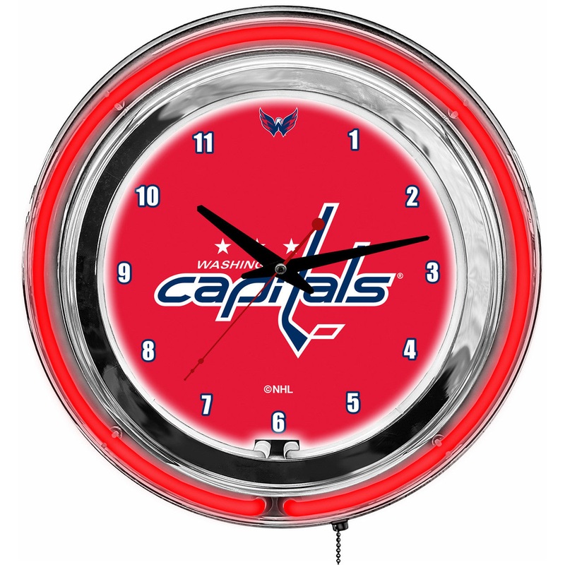 Washington Capitals Clock Neon 14″