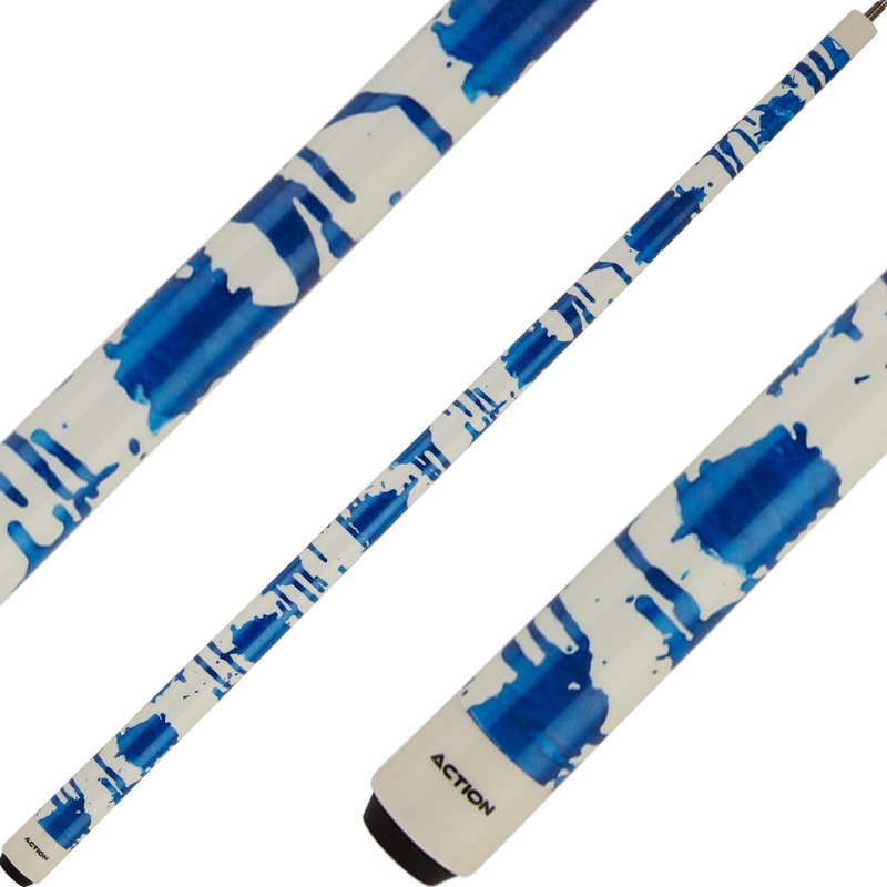 Action VAL38 Value Cue – White with Blue Splatter