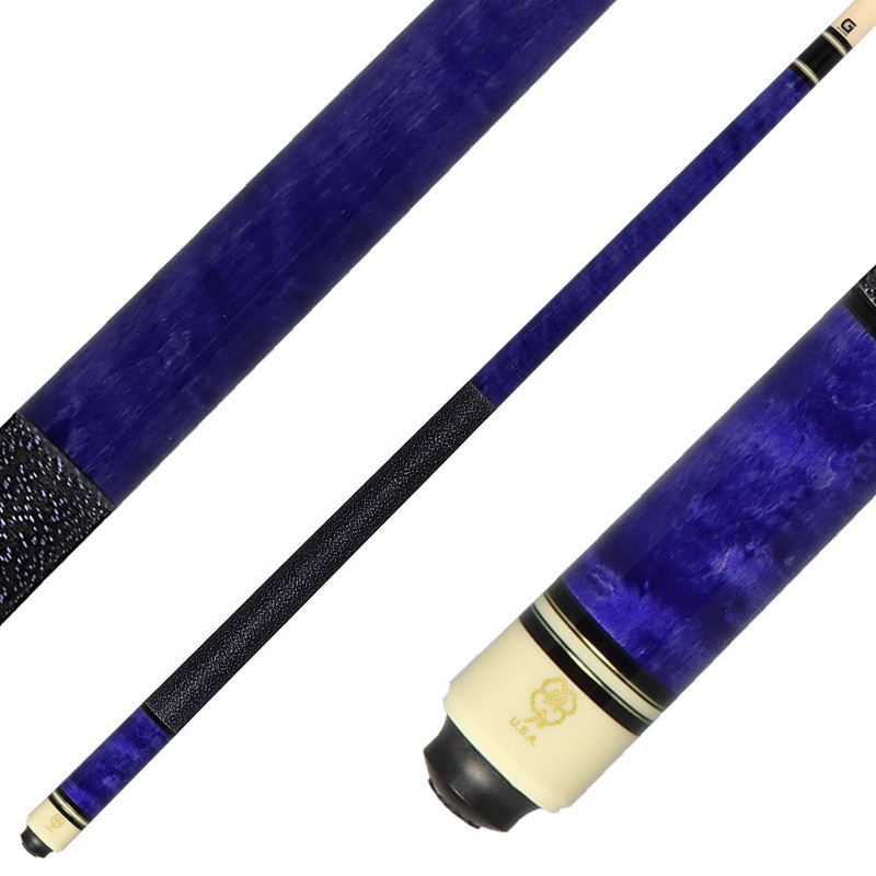 McDermott G241 G Series Pool Cue – Purple Stained Maple with Irish Linen Wrap