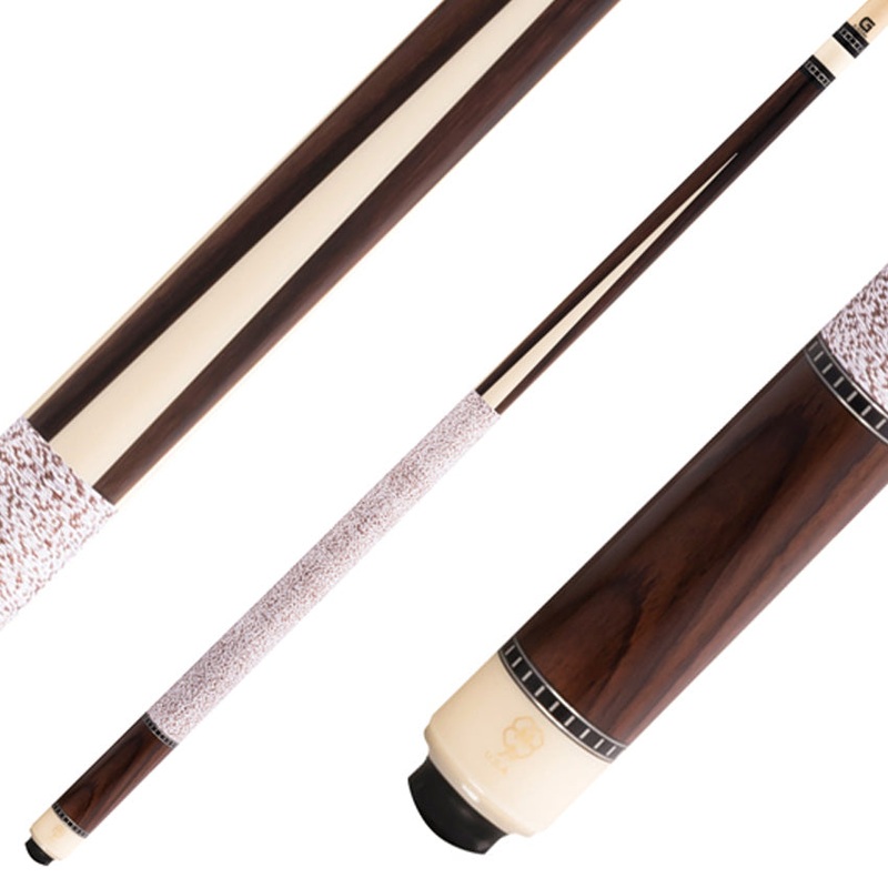McDermott G329 G Series Pool Cue – Rosewood with Bone Urethane Points and Irish Linen Wrap