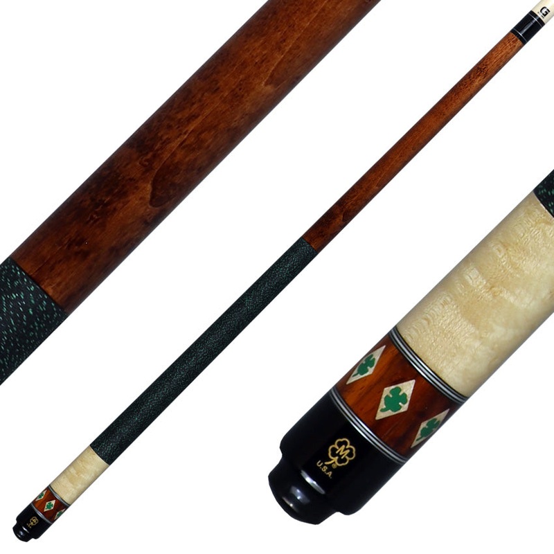 McDermott G331 G Series Pool Cue – Dark Cherry Stained Birdseye Maple with Irish Linen Wrap