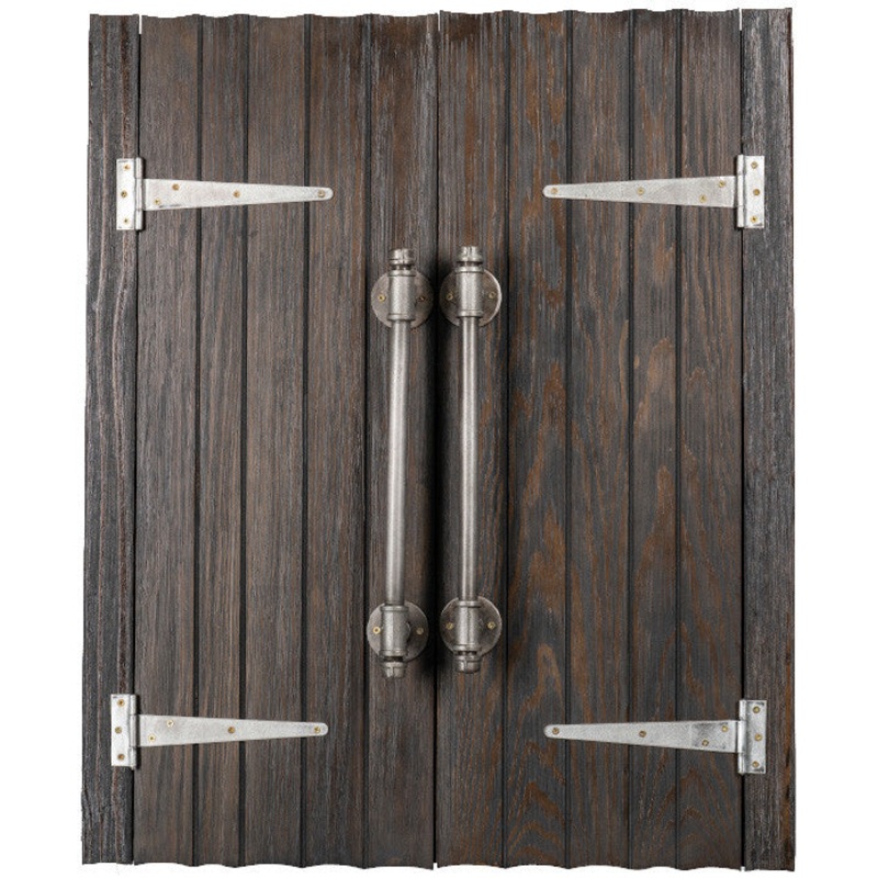 Presidential Billiards Dartboard Cabinet Industrial with Wine Cork Rustic