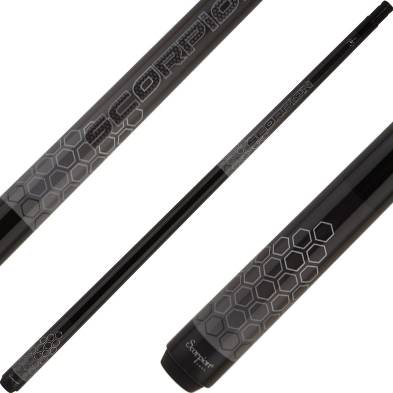 Scorpion SCO116 HD-Tech Pool Cue – Grey Honeycomb