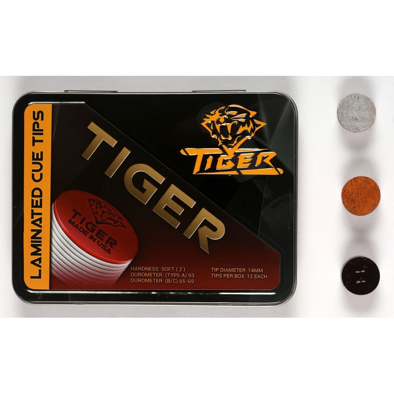 Tiger Laminated Cue Tip