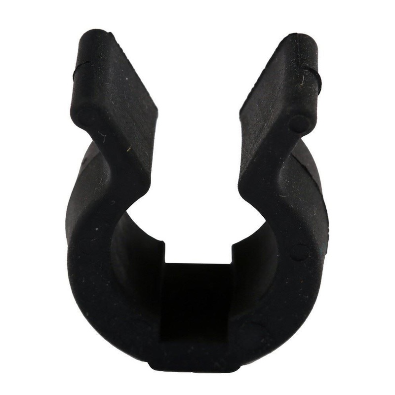 Black Rubber Deluxe Clips