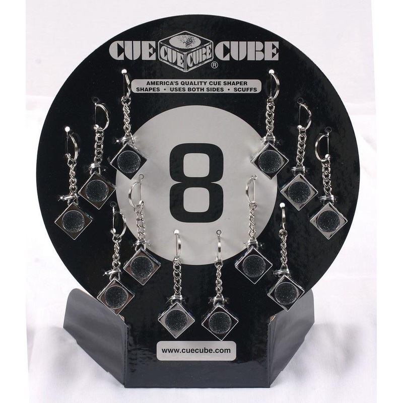Cue Cube Chrome Key Chain