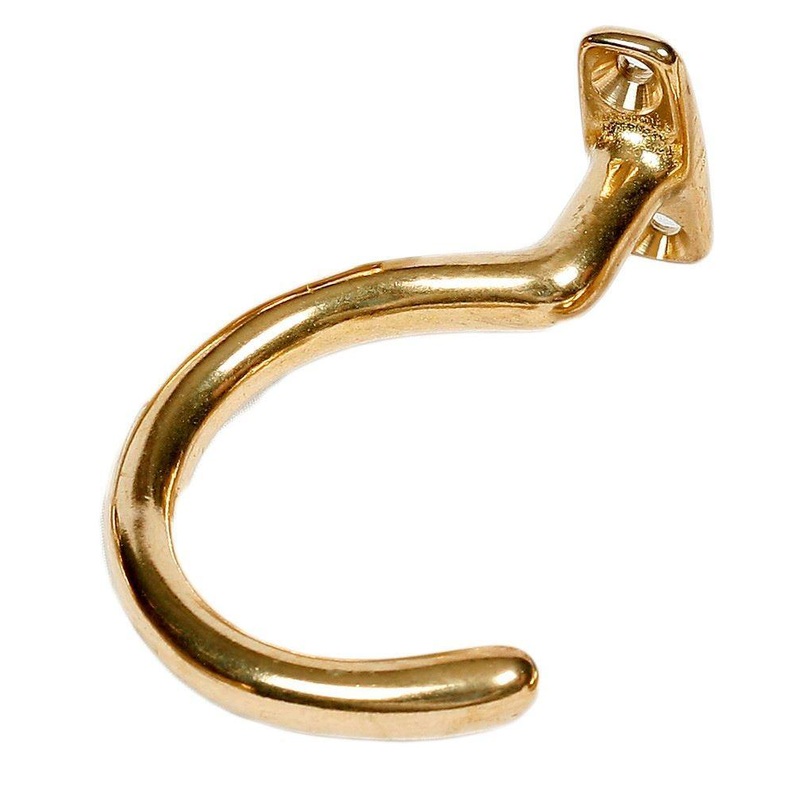 Small Brass Under Mount Hook