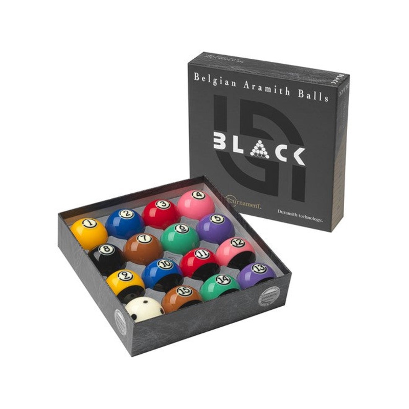 Aramith Tournament Black TV Ball Set