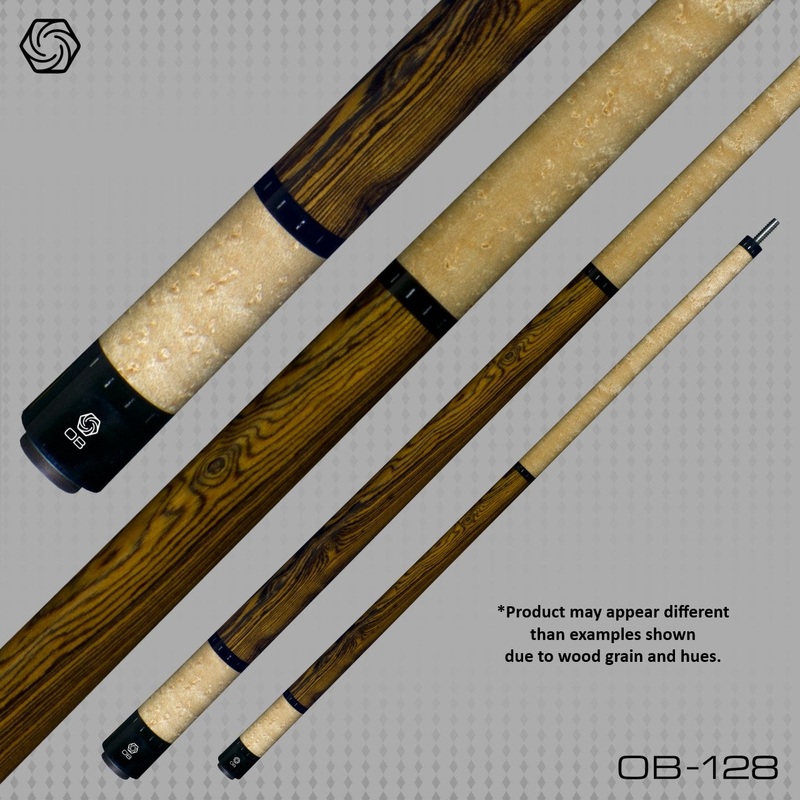 OB-128 Pool Cue (w/ OB+ Pro Shaft); Discount Clearance Due to a Few Pock Damages