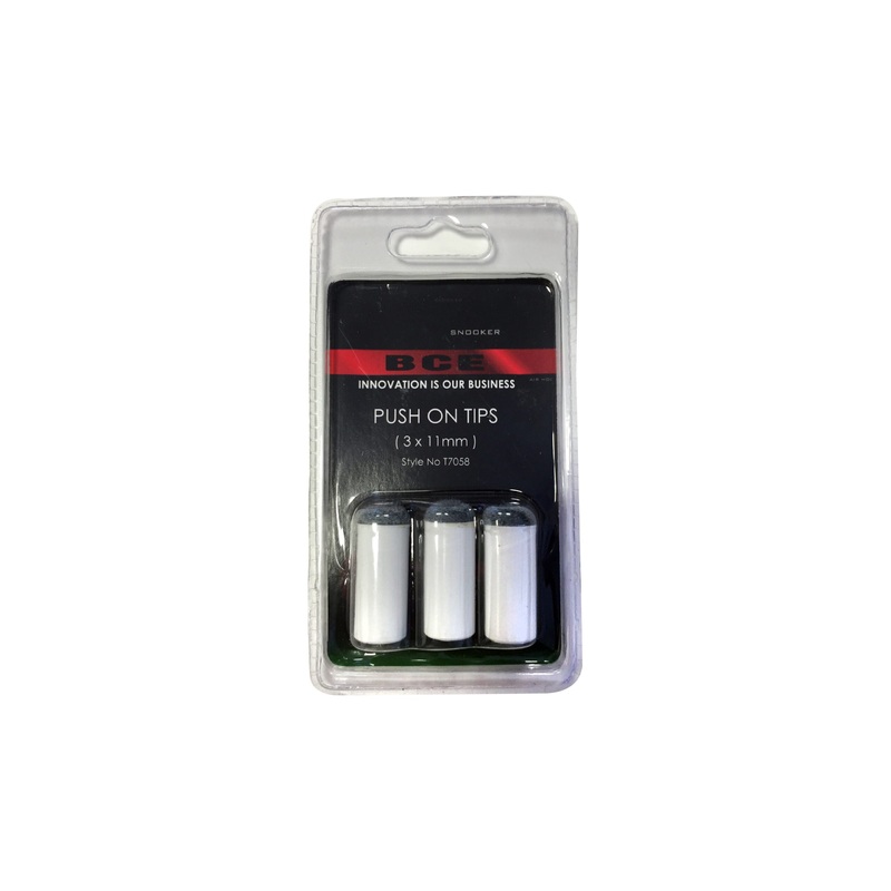 BCE Push On Snooker Cue Tips – 11mm Tips