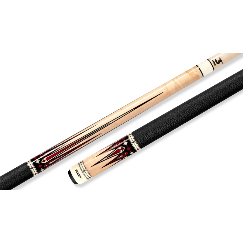 Predator Ikon4-3 – Burgundy Curly Maple / White Turquoise / Leather Luxe BUTT ONLY