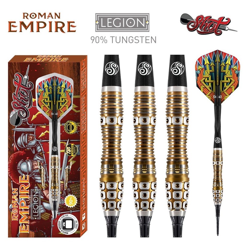 ROMAN EMPIRE LEGION SOFT TIP DART SET-90% TUNGSTEN