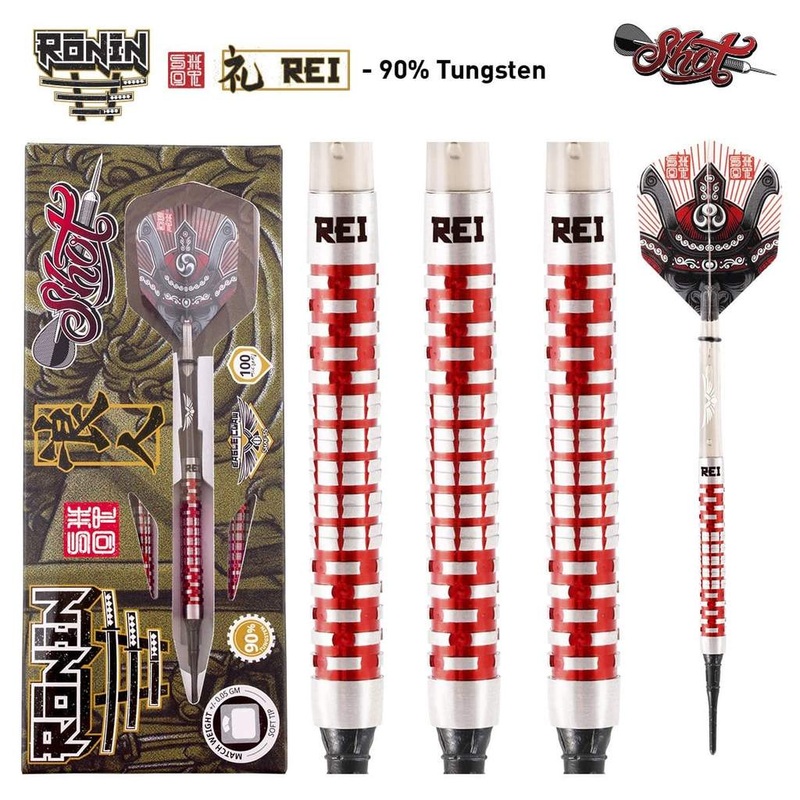 DISCONTINUED RONIN REI SOFT TIP DART SET-90% TUNGSTEN