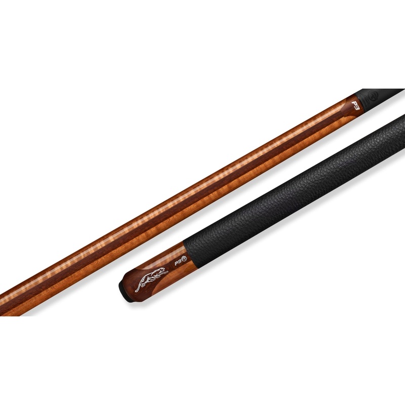 Predator Limited P3 REVO Mlange Golden Oak Curly Maple / Leopard Wood Pool Cue – Leather Luxe Wrap