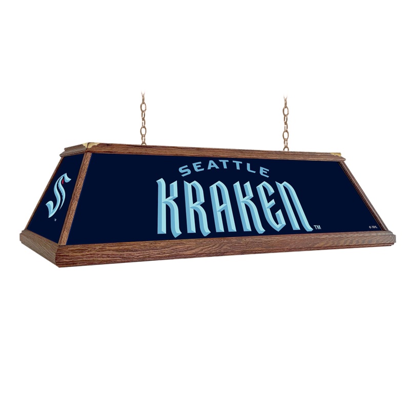 Seattle Kraken: Premium Wood Pool Table Light