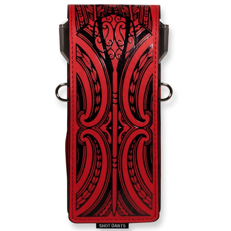 SHOT INKED DART WALLET-TA MOKO-RED
