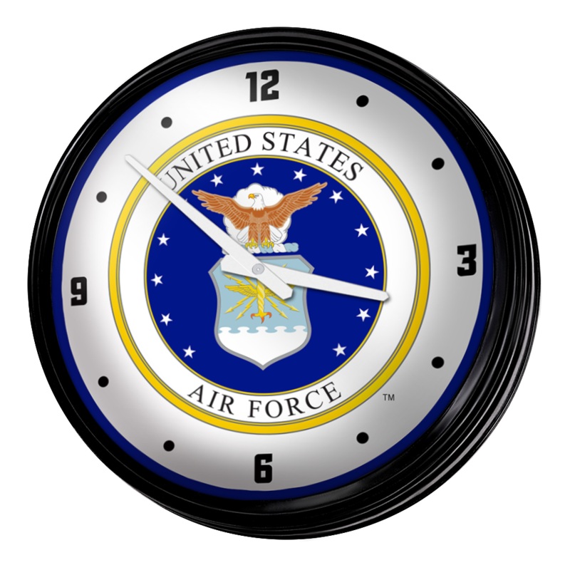 US Air Force: Seal – Retro Lighted Wall Clock