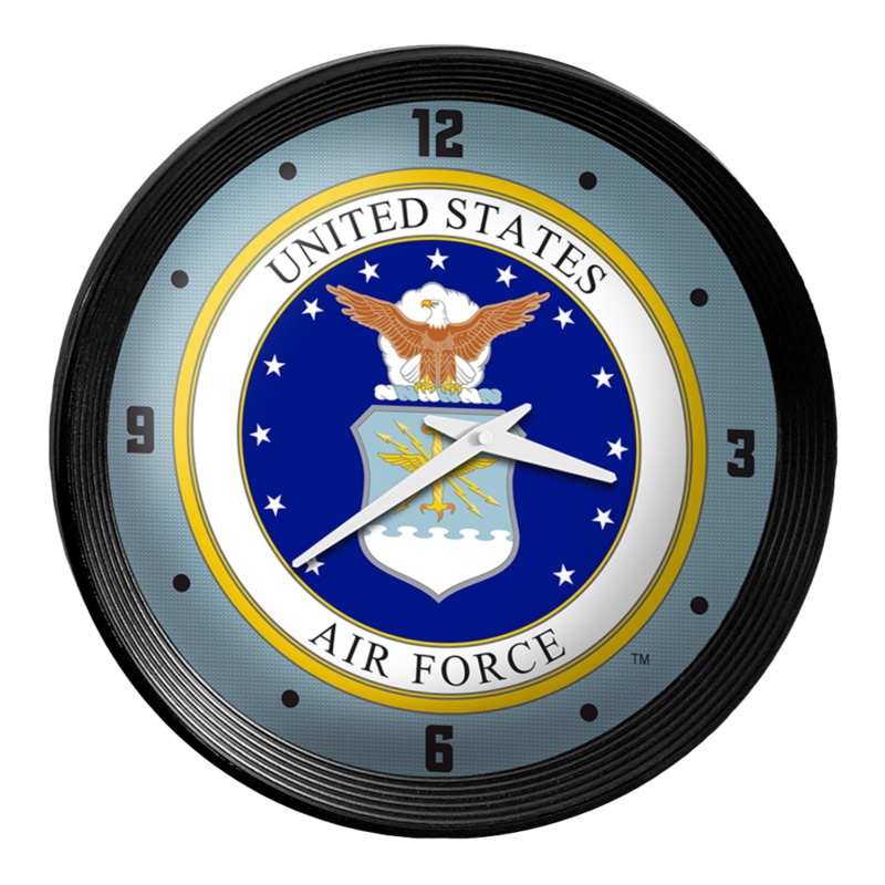 US Air Force: Seal – Ribbed Frame Wall Clock