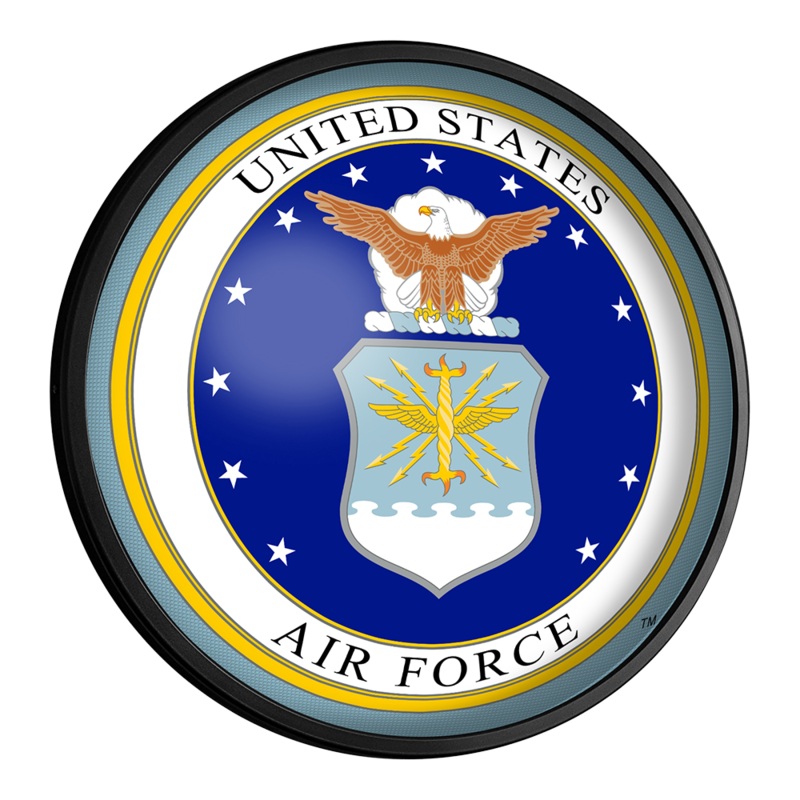 US Air Force: Seal – Round Slimline Lighted Wall Sign