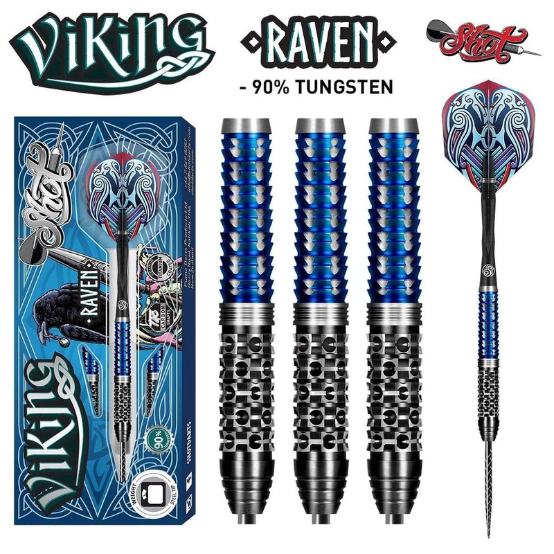 VIKING RAVEN STEEL TIP DART SET-90% TUNGSTEN