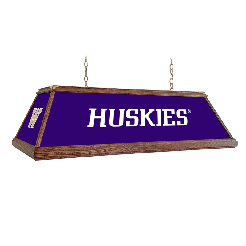 Washington Huskies: Huskies – Premium Wood Pool Table Light