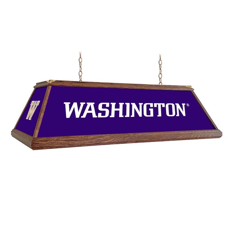 Washington Huskies: Premium Wood Pool Table Light