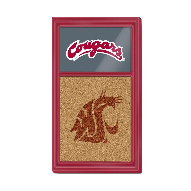 Washington State Cougars: Dual Logos – Cork Note Board