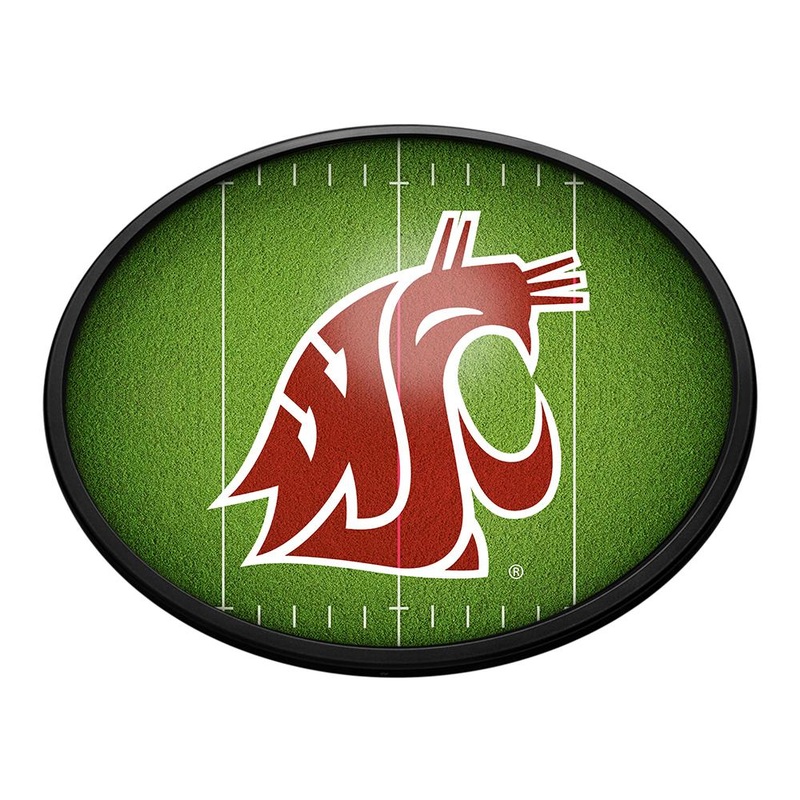 Washington State Cougars: On the 50 – Oval Slimline Lighted Wall Sign