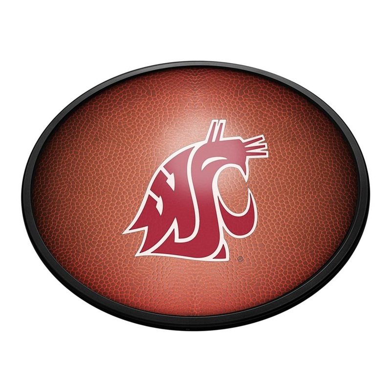 Washington State Cougars: Pigskin – Oval Slimline Lighted Wall Sign