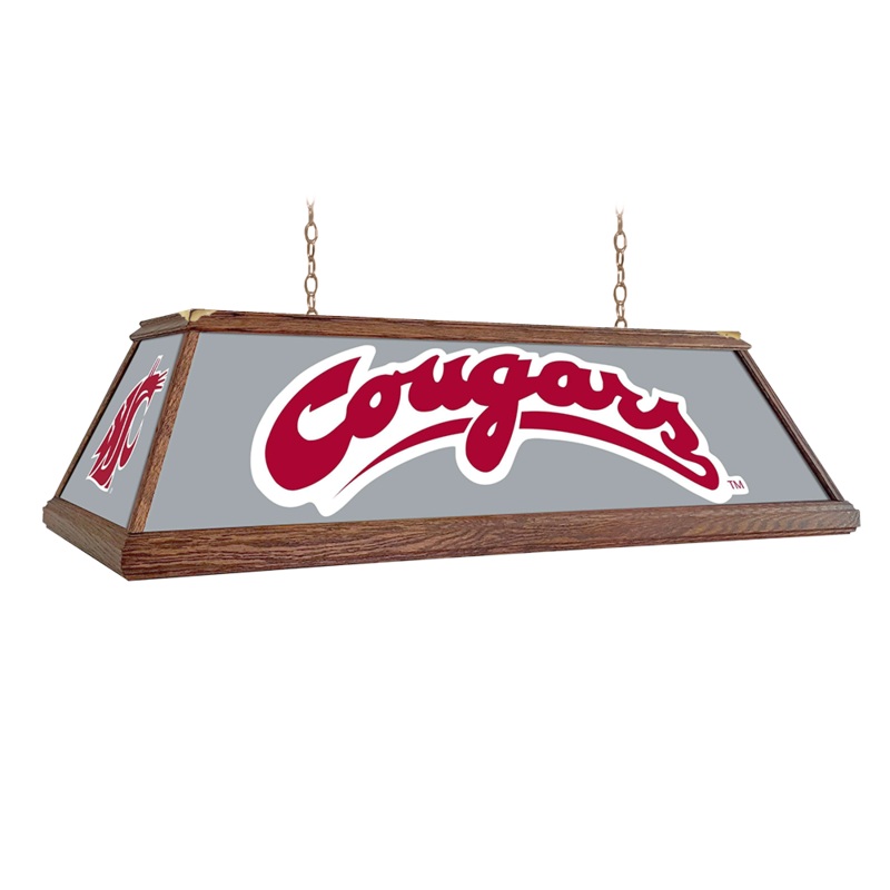 Washington State Cougars: Premium Wood Pool Table Light