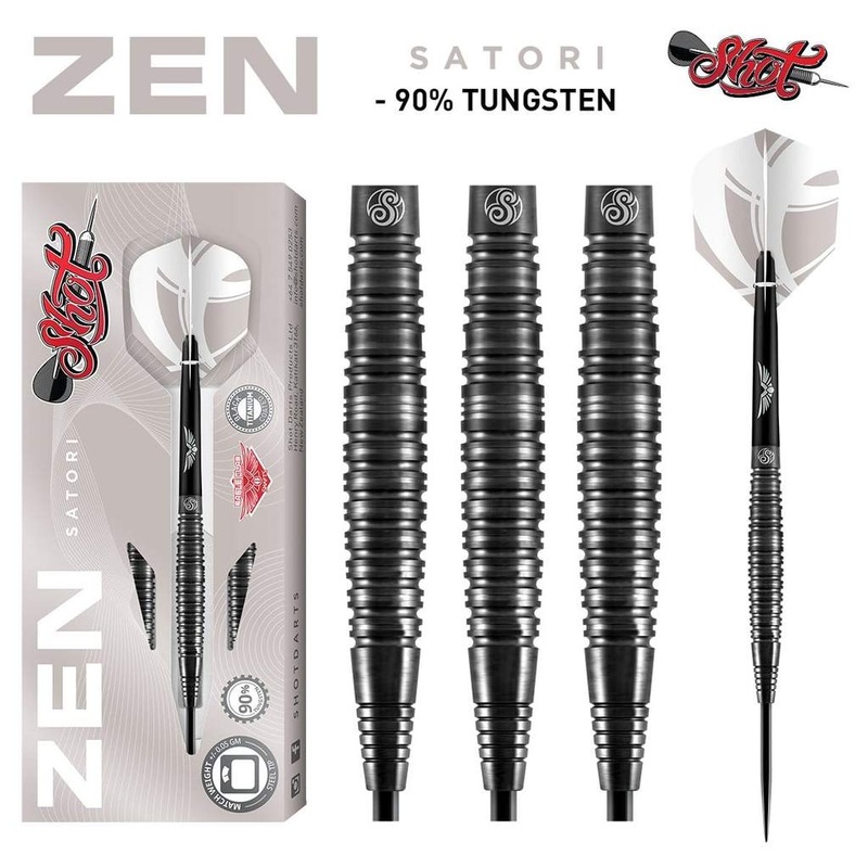 ZEN SATORI STEEL TIP DART SET-90% TUNGSTEN